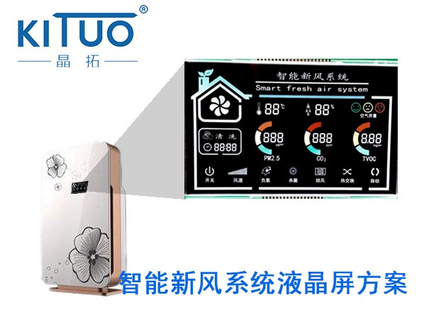 晶拓LCD液晶屏應用于新風顯示屏